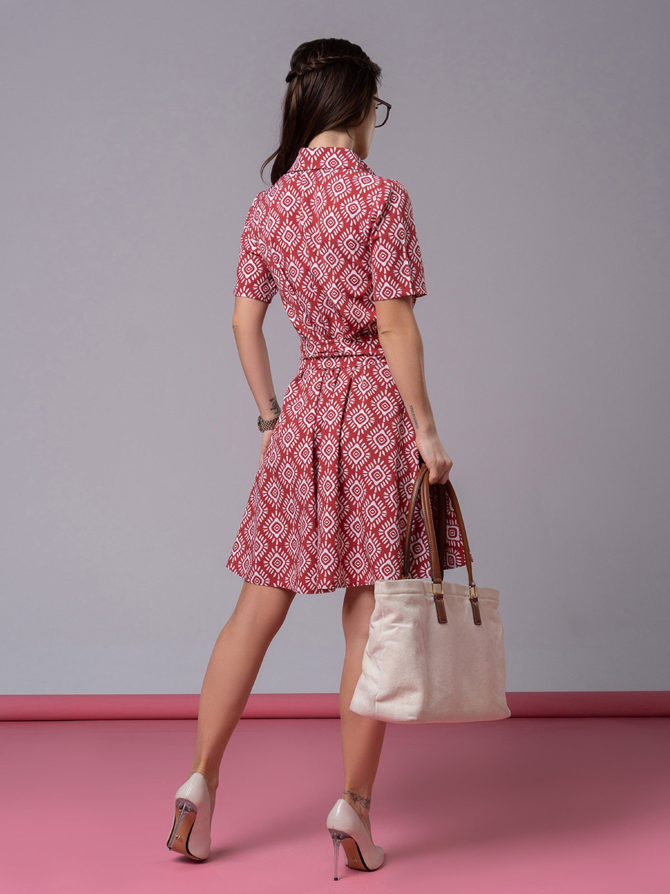 Платье мини ISSA Plus модель 14607_терракотовый Платье мини ISSA Plus модель 14607_терракотовый Фото