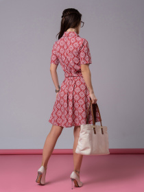 Платье мини ISSA Plus модель 14607_терракотовый Платье мини ISSA Plus модель 14607_терракотовый Фото