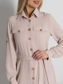 Платье миди ISSA Plus модель SA-418A_бежевый Фото