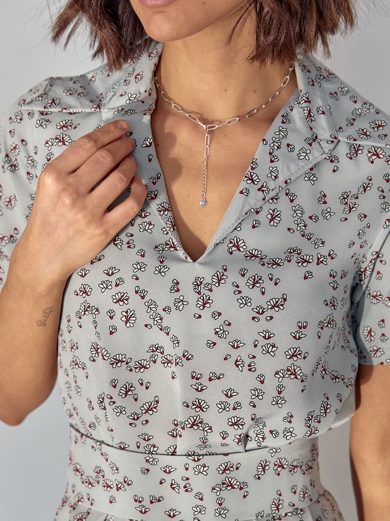 Платье мини ISSA Plus модель 14604_мультиколор Фото