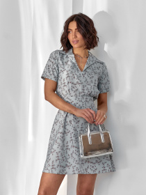 Платье мини ISSA Plus модель 14604_мультиколор Фото