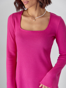 Сукня міні ISSA Plus модель 14593_малиновый Фото