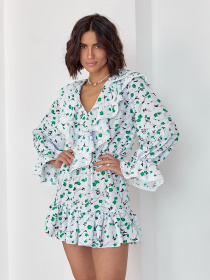 Платье мини ISSA Plus модель 14594_белый Фото