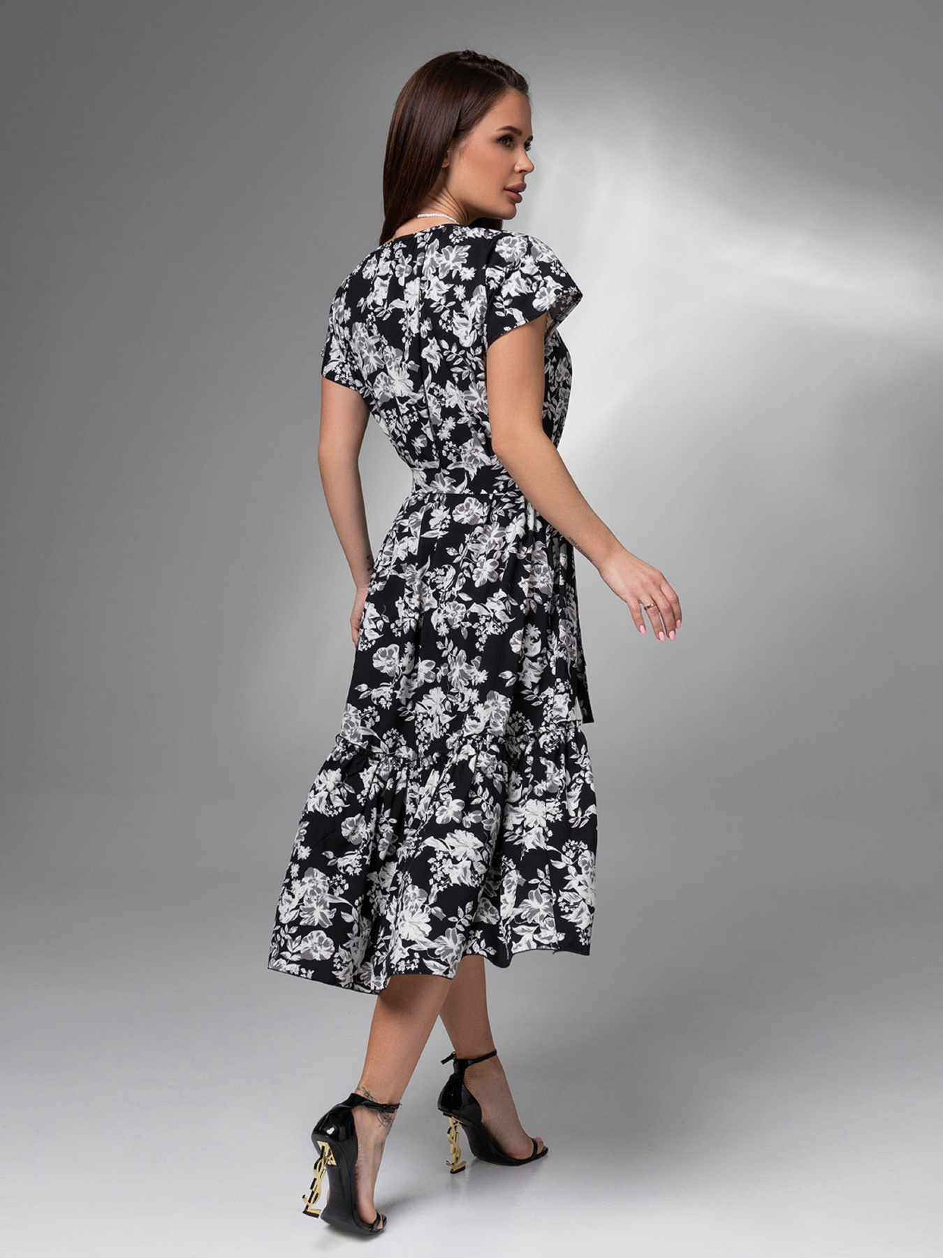 Сукня міді ISSA Plus модель 14612_черный Фото