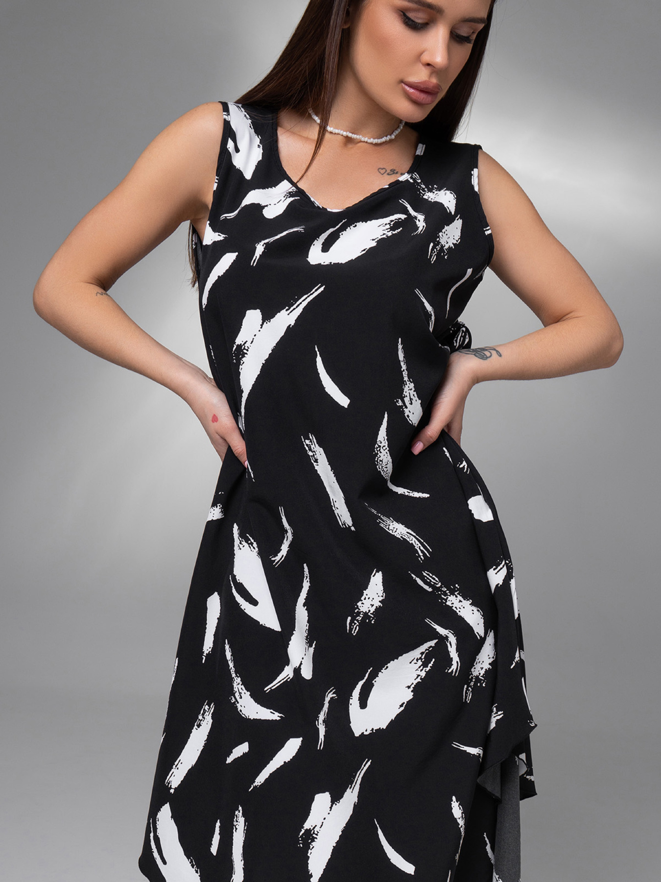 Сарафан ISSA Plus модель 14613_черный Фото