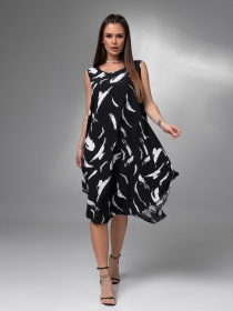 Сарафан ISSA Plus модель 14613_черный Сарафан ISSA Plus модель 14613_черный Фото