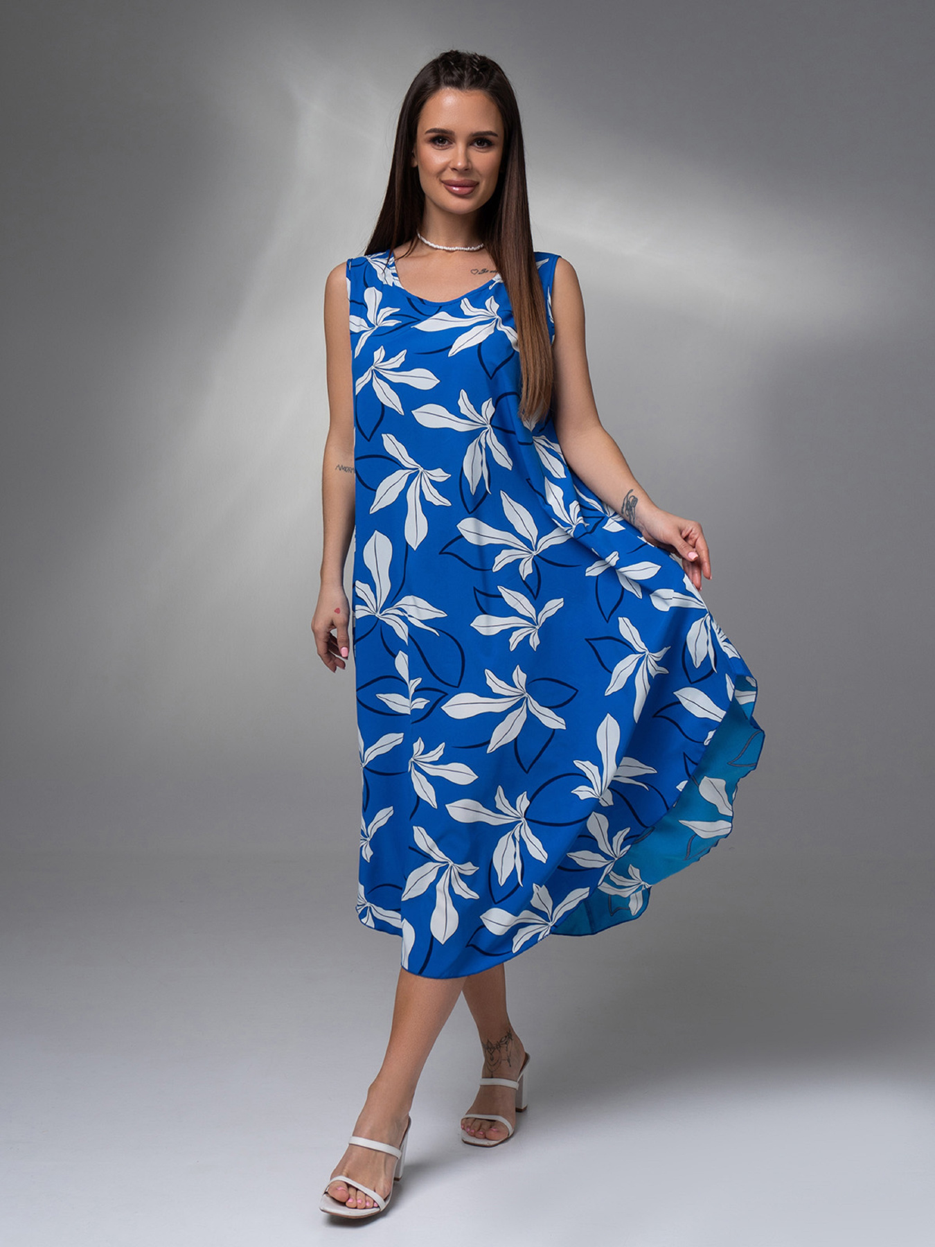 Сарафан ISSA Plus модель 14614_синий Фото