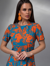 Платье миди ISSA Plus модель 14620_мультиколор Фото