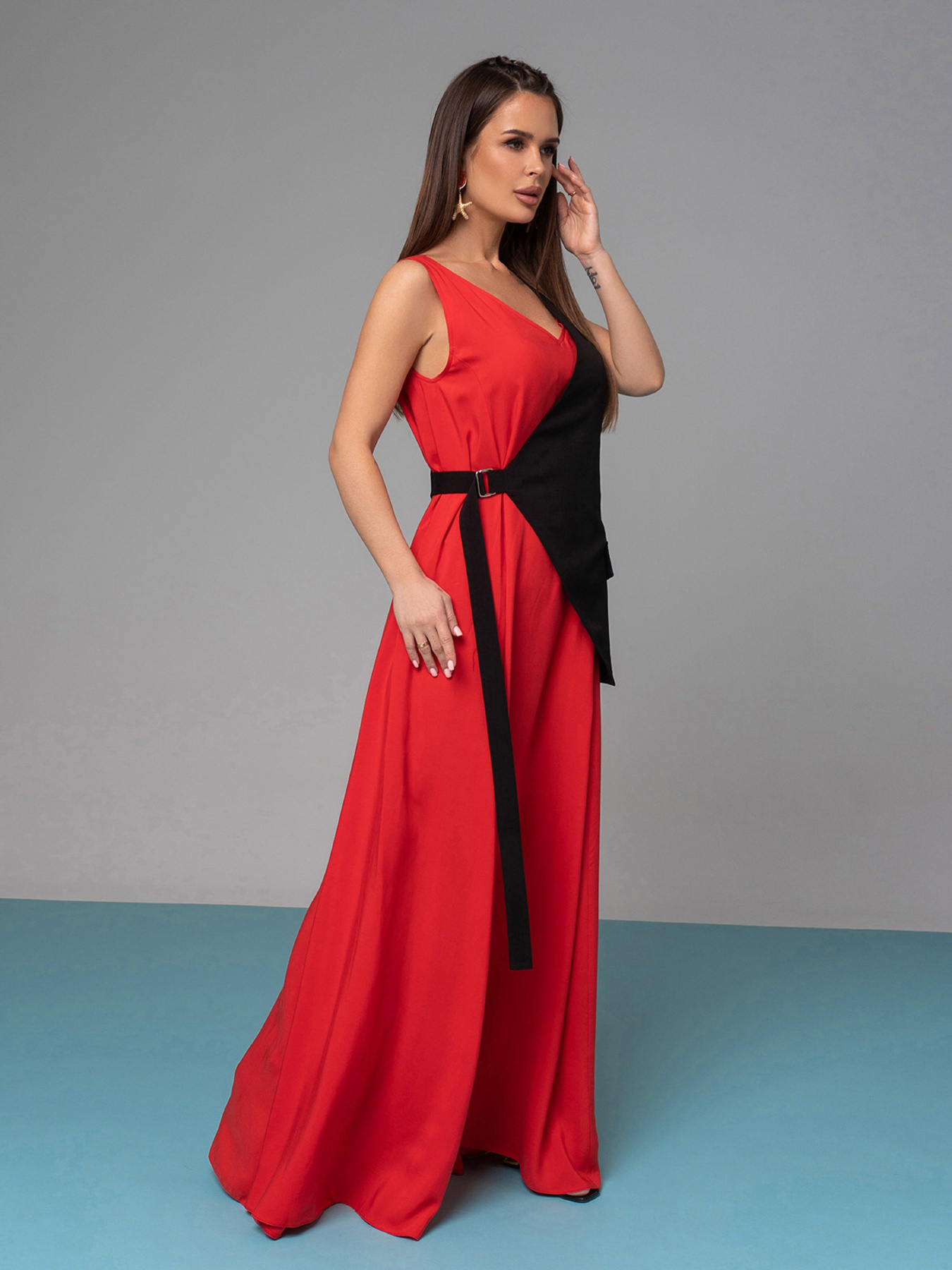 Сарафан ISSA Plus модель 14625_красный Фото