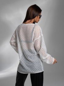 Лонгслив ISSA Plus модель 14573_белый Фото