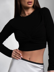 Лонгслив ISSA Plus модель 14583_черный Фото