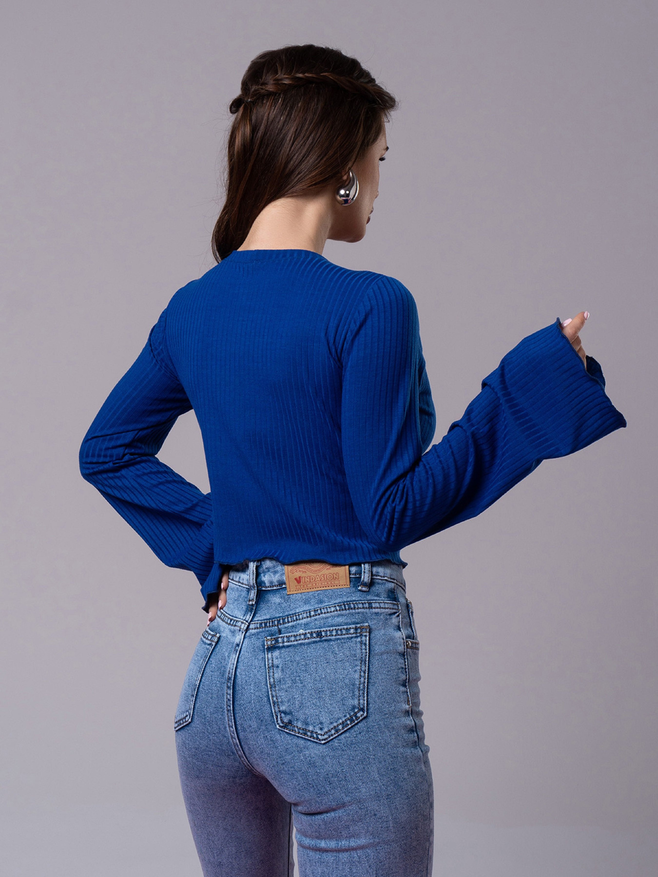 Лонгслів ISSA Plus модель 14588_синий Фото