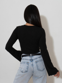 Лонгслив ISSA Plus модель 14588_черный Фото