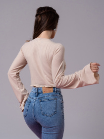 Лонгслів ISSA Plus модель 14588_бежевый Фото