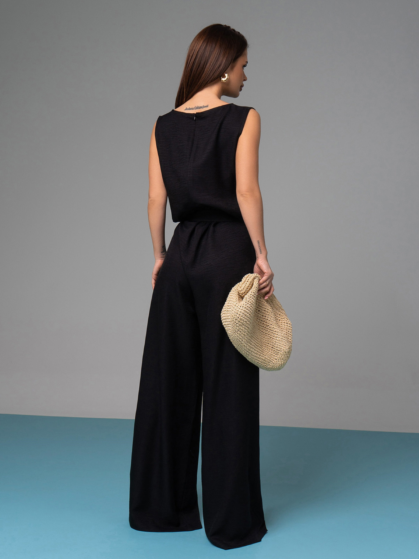 Комбинезон ISSA Plus модель 14626_черный Фото