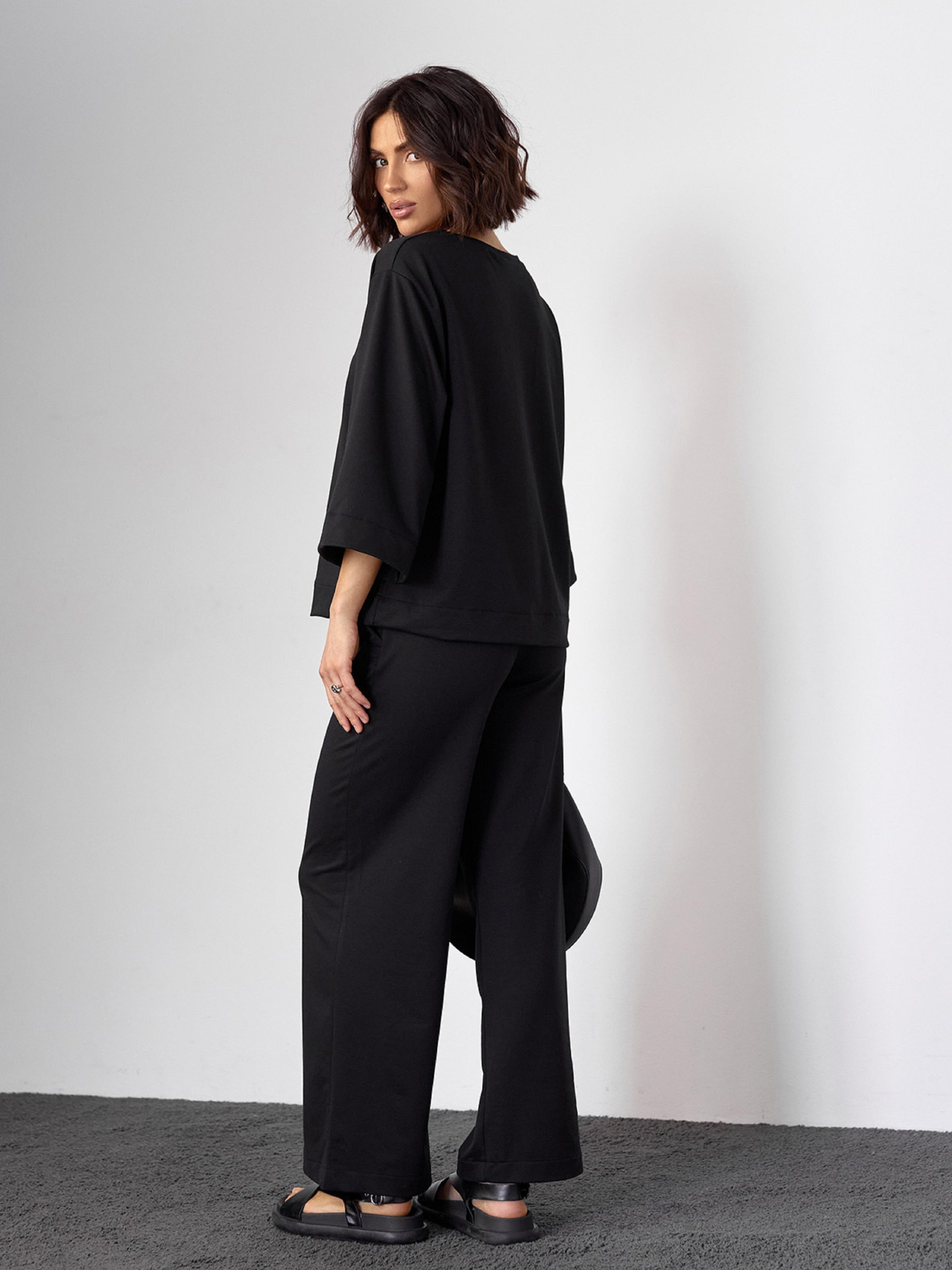 Костюм ISSA Plus модель 14586_черный Фото