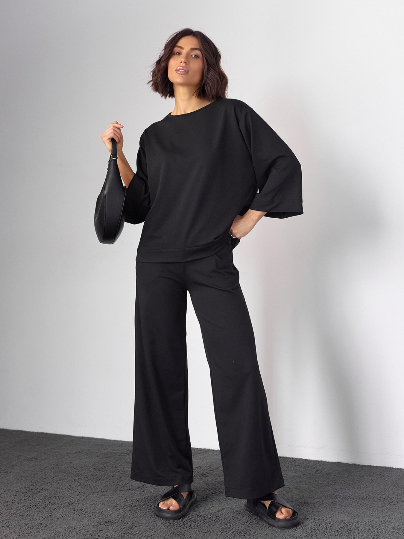 Костюм ISSA Plus модель 14586_черный Фото