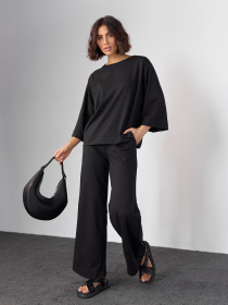 Костюм ISSA Plus модель 14586_черный Фото