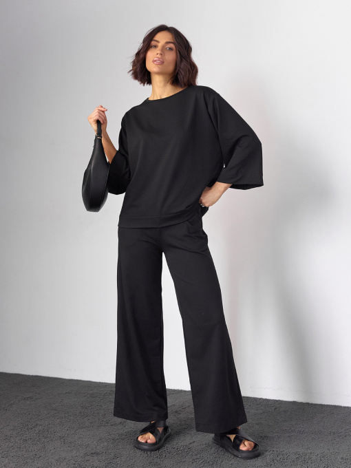 Костюм ISSA Plus модель 14586_черный Фото