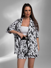 Повседневный костюм ISSA Plus модель 14581_белый Фото