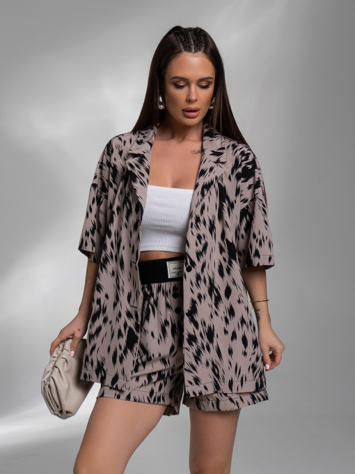 Костюм ISSA Plus модель 14581_коричневый Фото