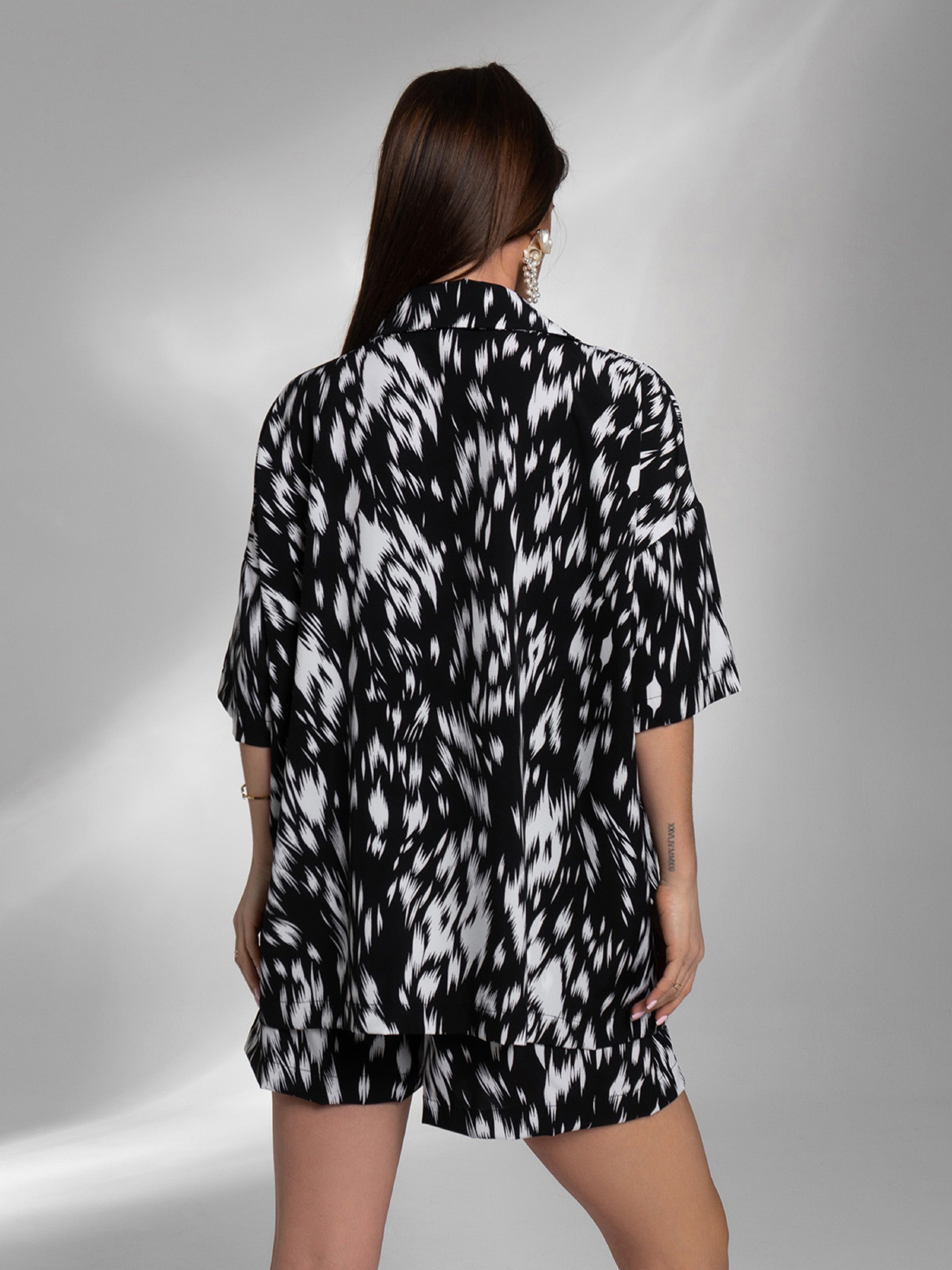 Повседневный костюм ISSA Plus модель 14581_черный Повседневный костюм ISSA Plus модель 14581_черный Фото