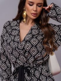 Повседневный костюм ISSA Plus модель 14595_черный Фото