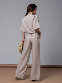 Костюм ISSA Plus модель 14602_бежевый Фото