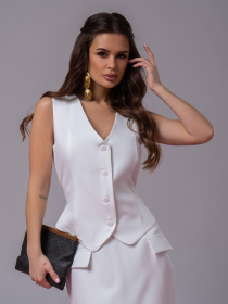 Костюм ISSA Plus модель 14609_молочный Фото