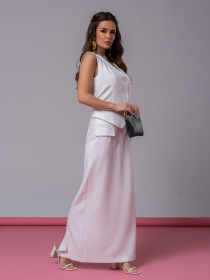 Повсякденний костюм ISSA Plus модель 14609_молочный Фото