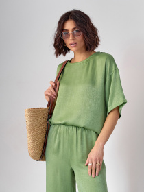 Костюм ISSA Plus модель 14601_оливковый Фото