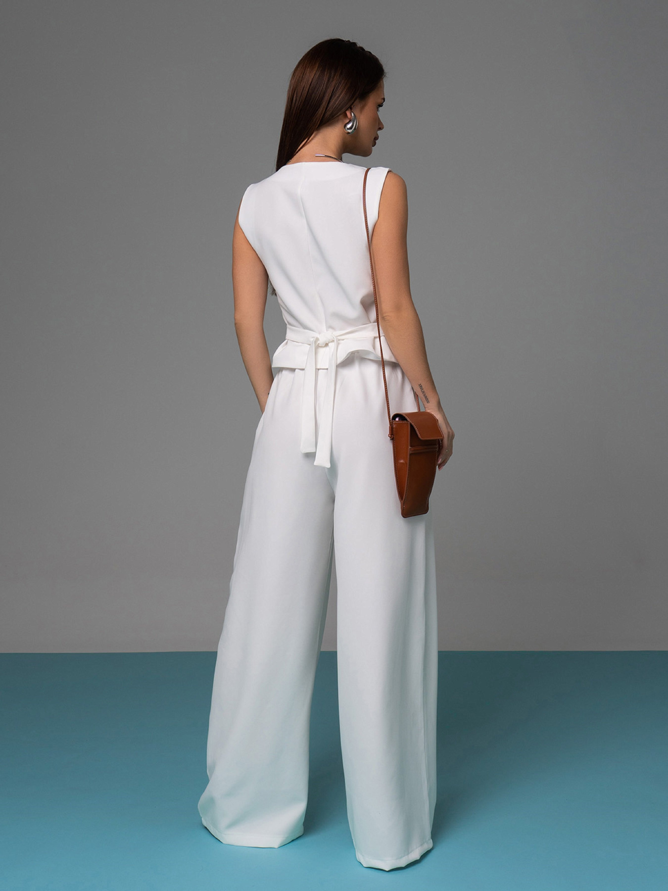 Костюм ISSA Plus модель 14618_белый Фото