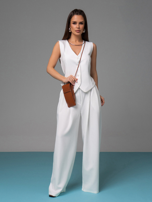 Повсякденний костюм ISSA Plus модель 14618_белый Фото