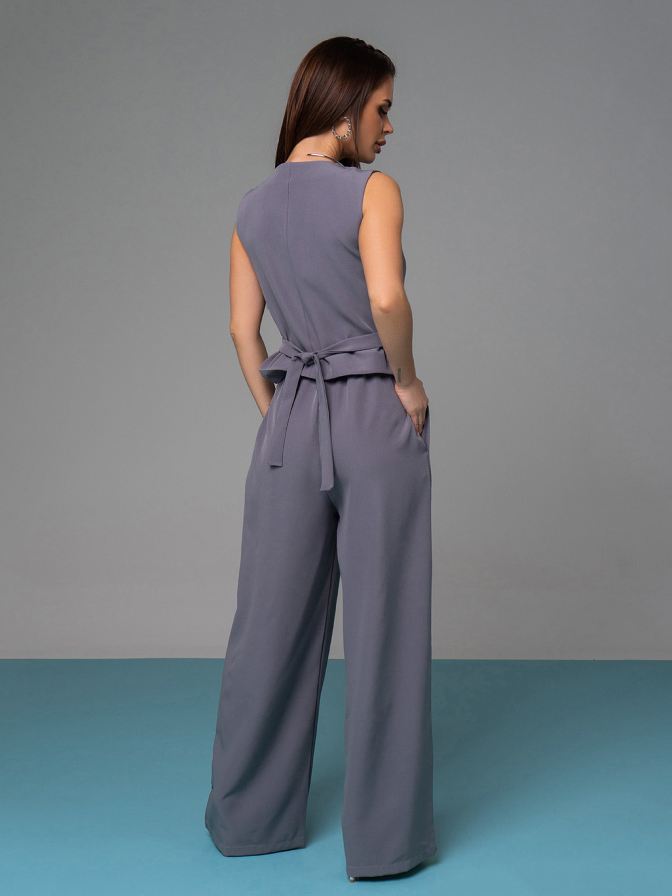 Костюм ISSA Plus модель 14618_серый Фото