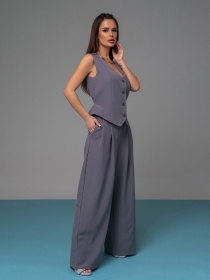 Костюм ISSA Plus модель 14618_серый Фото