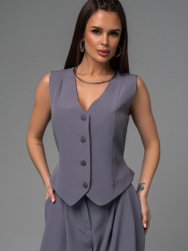 Костюм ISSA Plus модель 14618_серый Фото