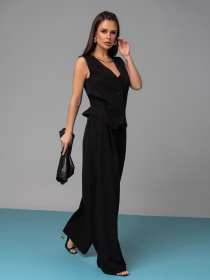 Костюм ISSA Plus модель 14618_черный Фото