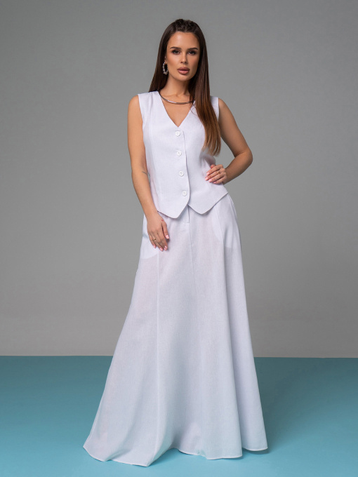 Костюм ISSA Plus модель 14627_белый Фото