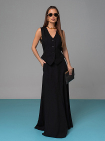 Костюм ISSA Plus модель 14627_черный Фото