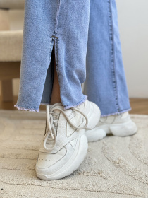 Джинси кльош ISSA Plus модель WN20-612_голубой Фото