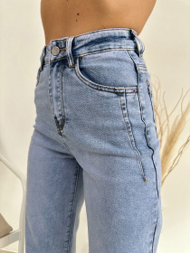 Прямые джинсы ISSA Plus модель WN20-613_голубой Фото