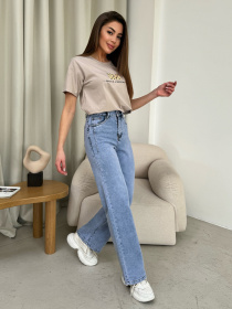 Прямые джинсы ISSA Plus модель WN20-613_голубой Фото