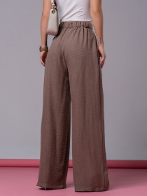 Брюки палаццо ISSA Plus модель 13754_коричневый Фото