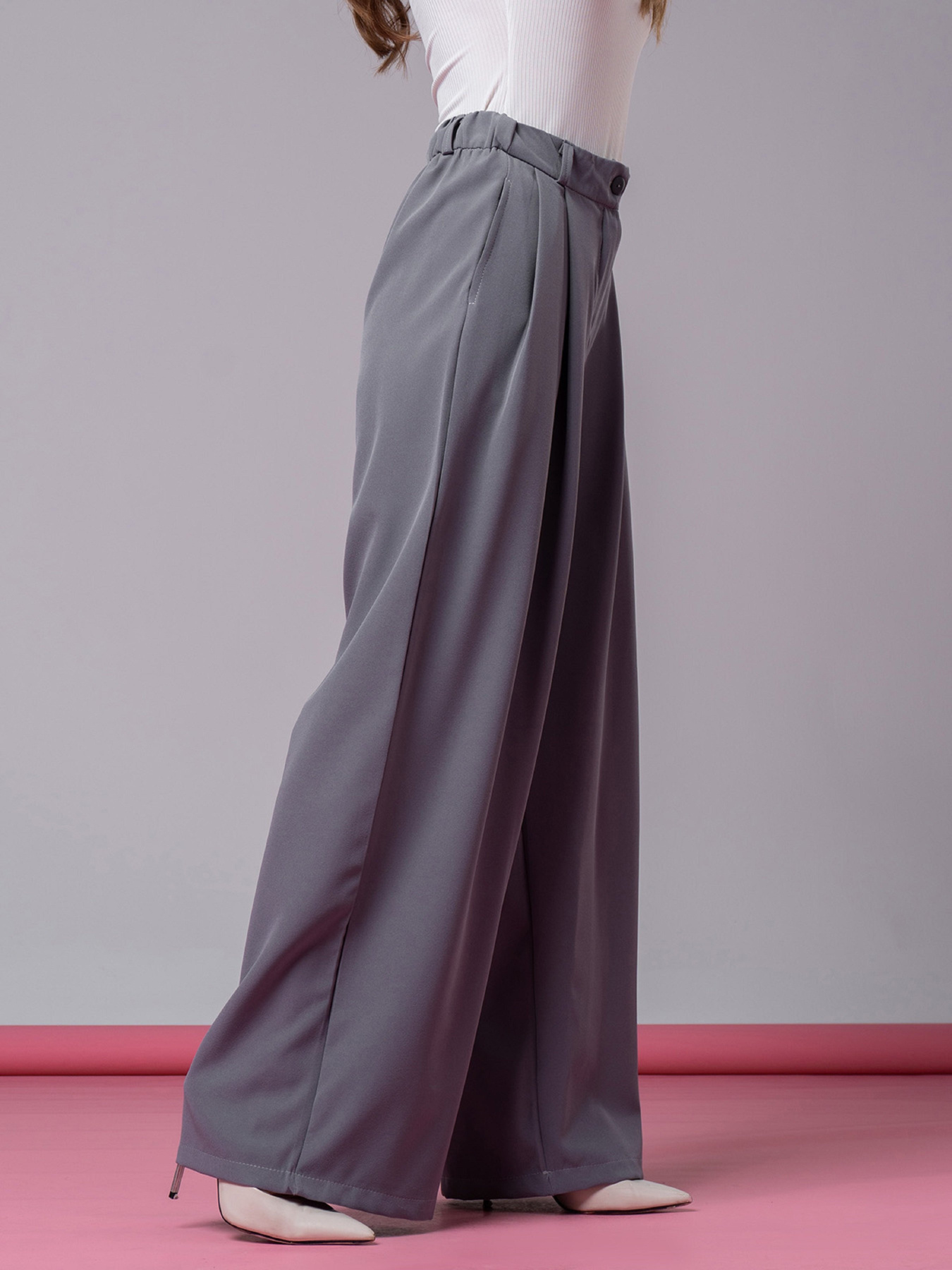 Палаццо ISSA Plus модель 14442_серый Фото