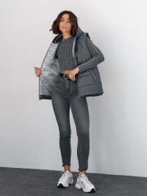 Утеплений жилет ISSA Plus модель SA-442_серый Фото