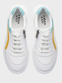 Кеды низкие Theo Leo модель LEO-3156 WH-YEL Фото