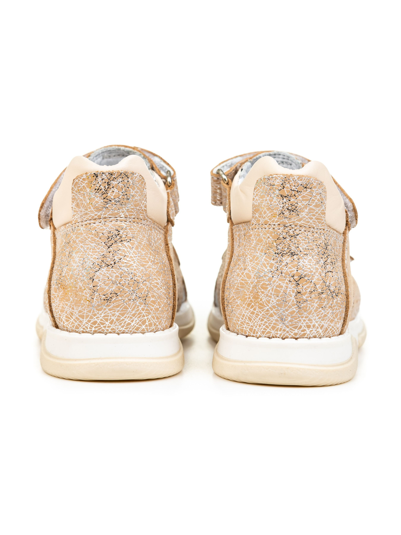 Сандалии Calorie  модель 001.0007.B(1) бежево-сріблясті (21-25) Фото