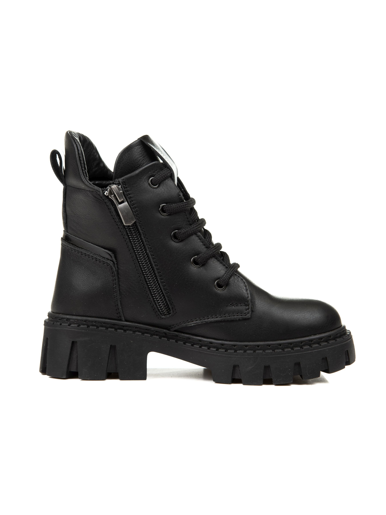 Черевики Calorie  модель 914(10) чорні шкіряні (31-36) Фото