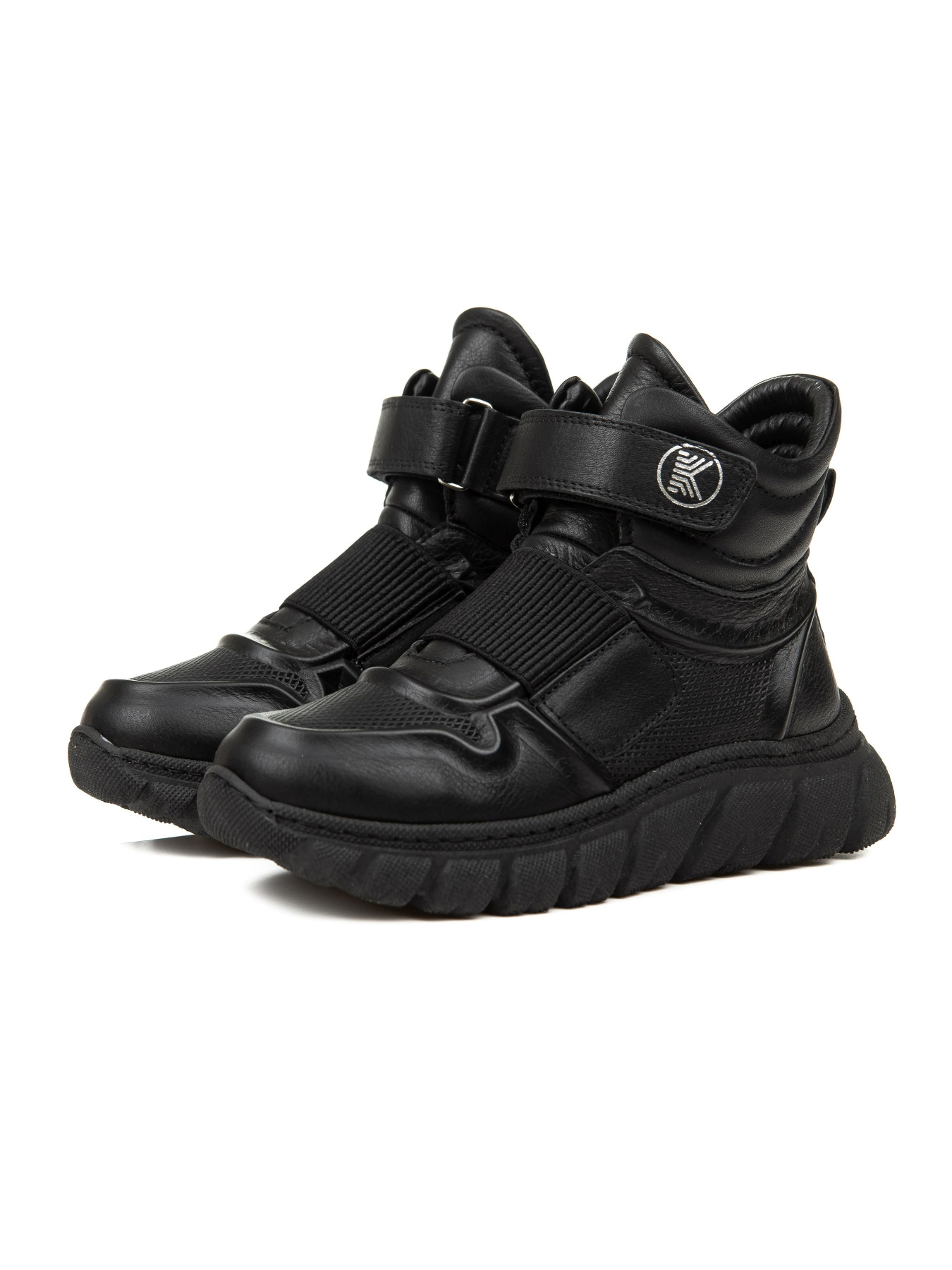 Ботинки Calorie  модель 860(01) чорні шкіряні (31-36) Фото