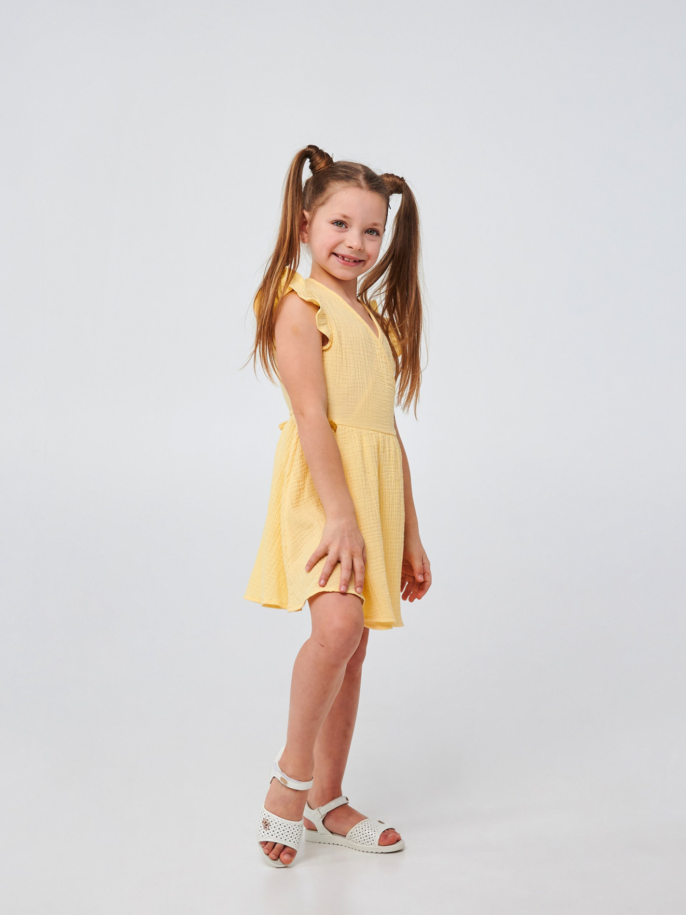 Платье мини SMIL модель smil_120381-limonnyj Фото